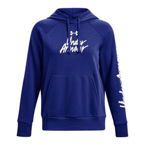 New Under Armour Women's Rival Fleece Blue Hoodie - Women’s Size S NWT